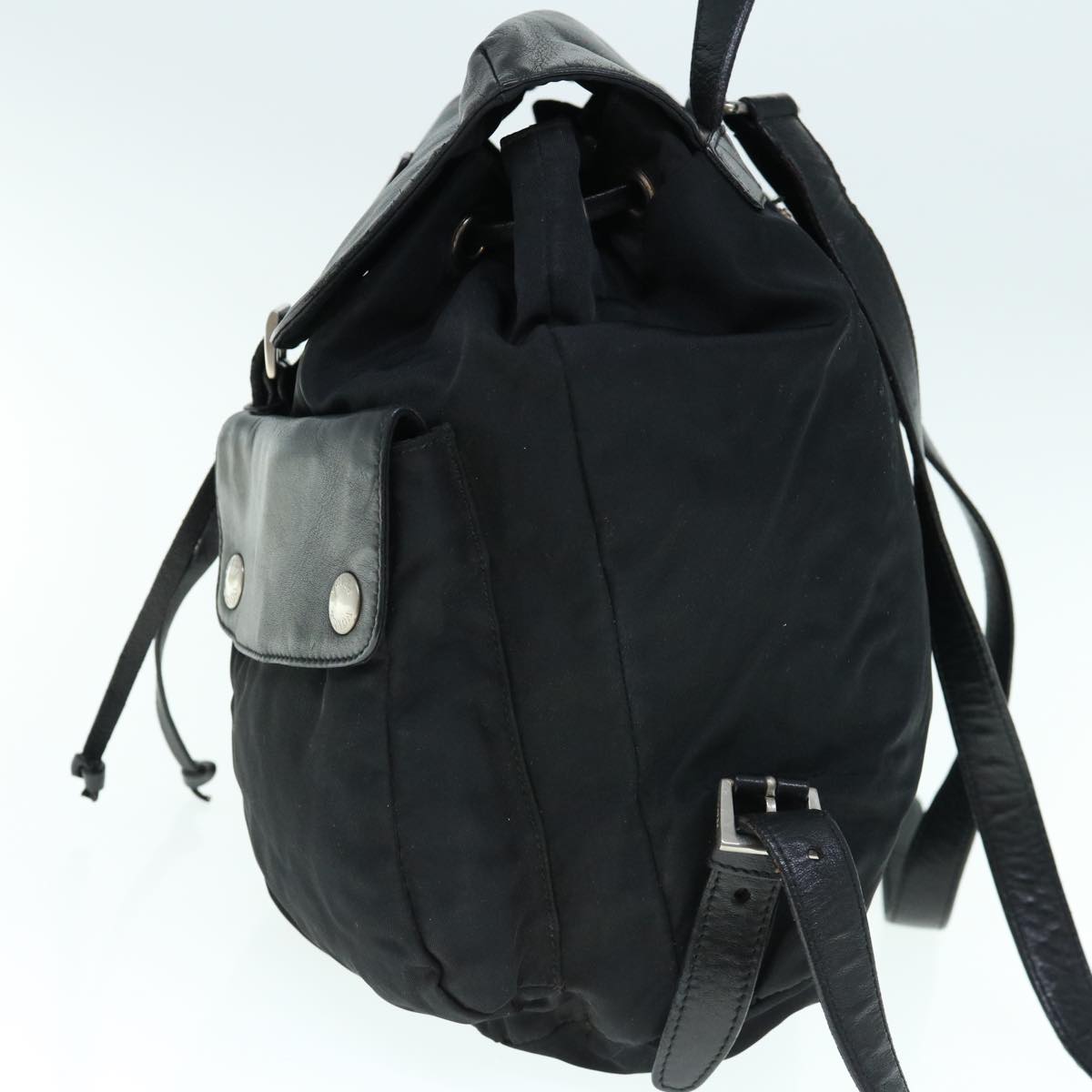PRADA Backpack Nylon Black  bs11548