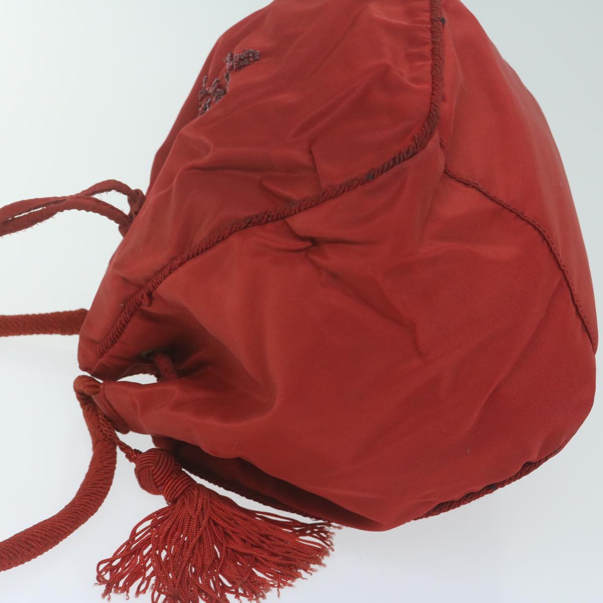 PRADA Shoulder Bag Nylon Red  bs11552