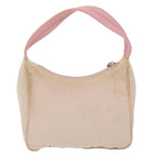 PRADA Sports Hand Bag Canvas Beige Pink  bs11578