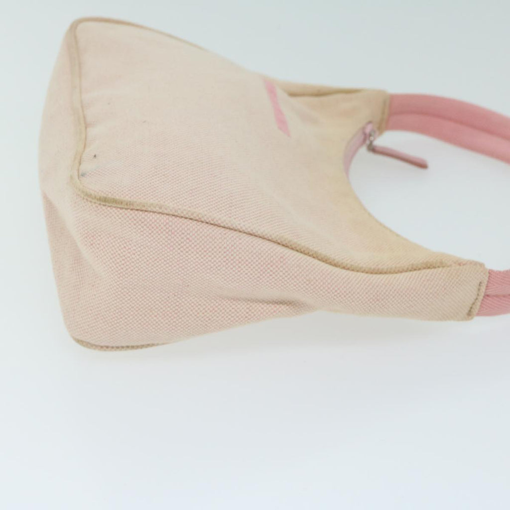 PRADA Sports Hand Bag Canvas Beige Pink  bs11578