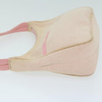PRADA Sports Hand Bag Canvas Beige Pink  bs11578