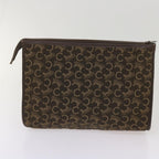 CELINE Macadam Canvas Clutch Bag 3Set Brown Beige black  11618