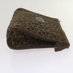 CELINE Macadam Canvas Clutch Bag 3Set Brown Beige black  11618