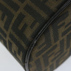 FENDI Zucca Canvas Vanity Pouch Brown Blackbs11627