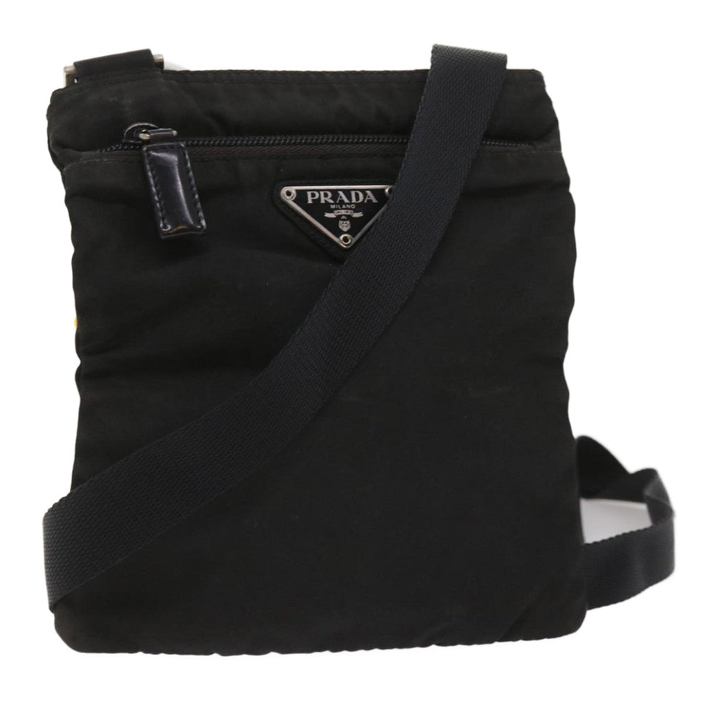 PRADA Shoulder Bag Nylon Black  bs11650