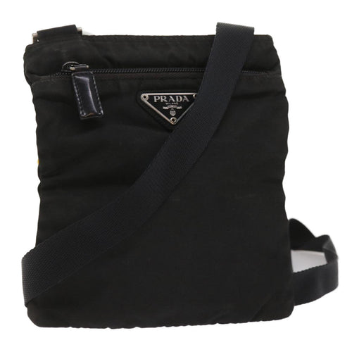 PRADA Shoulder Bag Nylon Black  bs11650