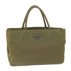 PRADA Hand Bag Nylon Khaki  bs11655
