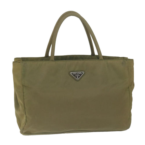 PRADA Hand Bag Nylon Khaki  bs11655