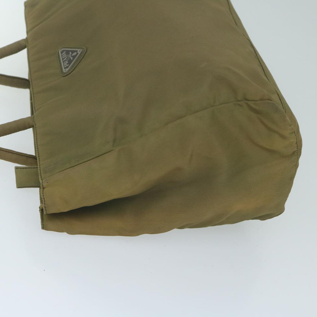 PRADA Hand Bag Nylon Khaki  bs11655