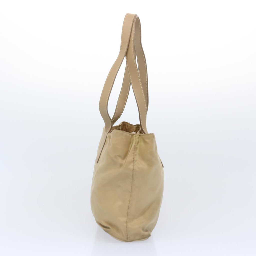 PRADA Tote Bag Nylon Beige  bs11689