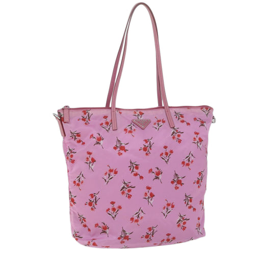 PRADA Tote Bag Nylon Pink  bs11693