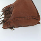 PRADA Shoulder Bag Leather Brown bs11694