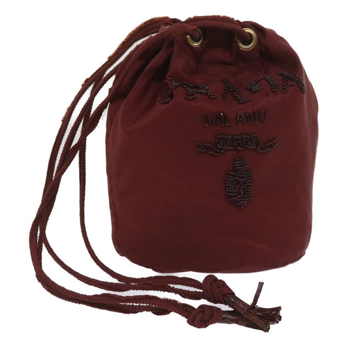 PRADA Shoulder Bag Nylon Red  bs11698