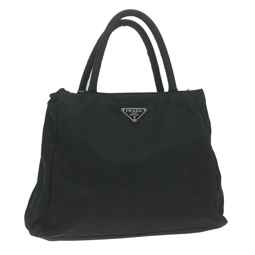 PRADA Hand Bag Nylon Black  bs11710