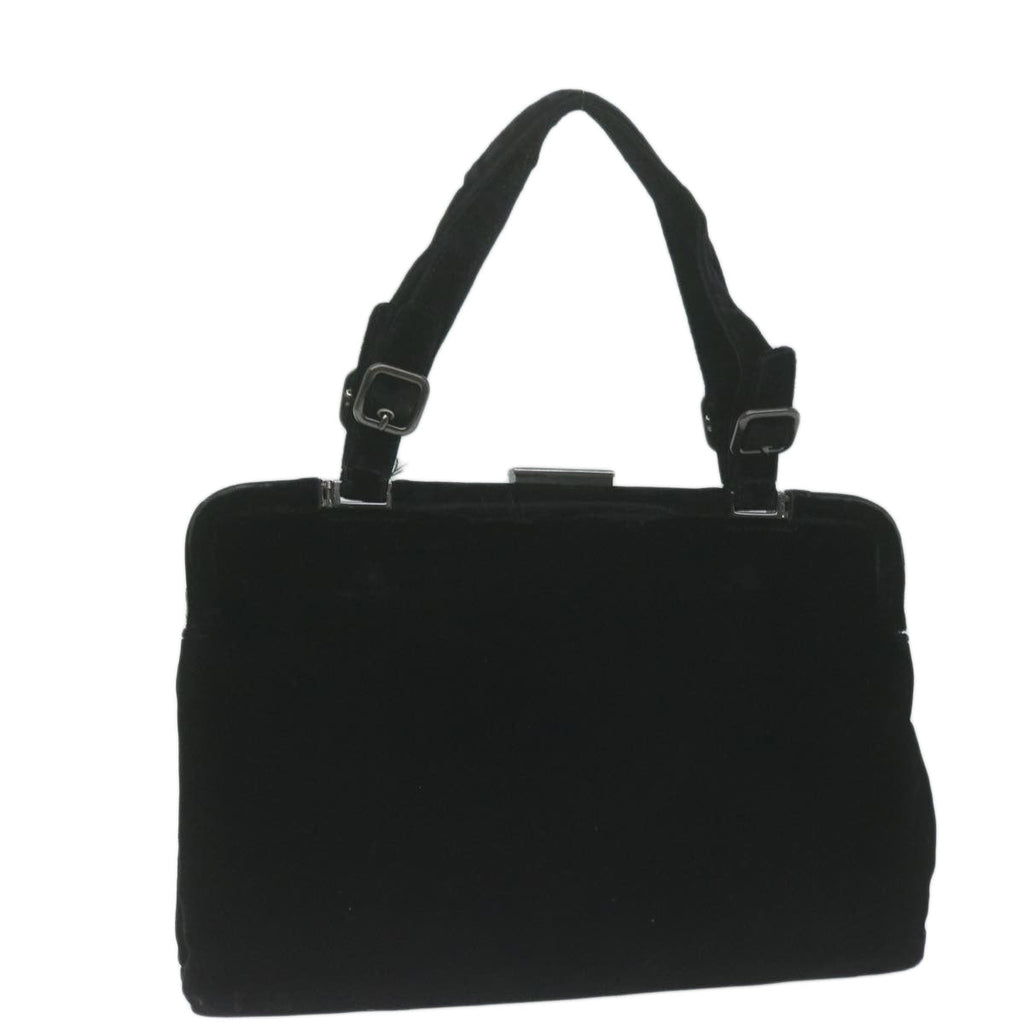 PRADA Shoulder Bag Velor Black  bs11715