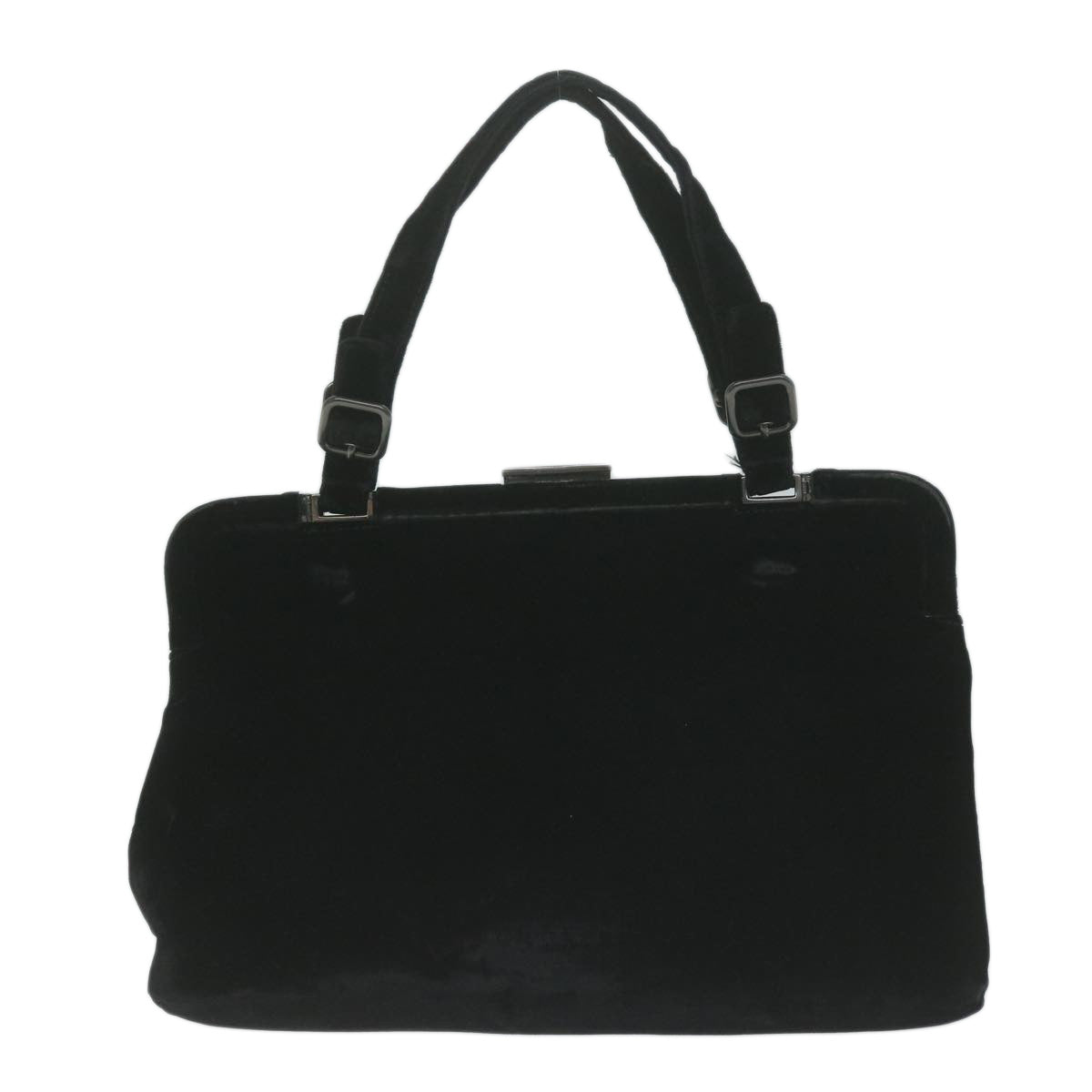 PRADA Shoulder Bag Velor Black  bs11715