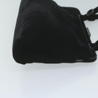 PRADA Shoulder Bag Velor Black  bs11715