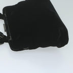 PRADA Shoulder Bag Velor Black  bs11715