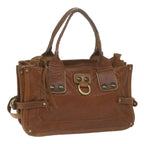 Chloe Shoulder Bag Leather Brown bs11722