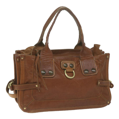 Chloe Shoulder Bag Leather Brown bs11722