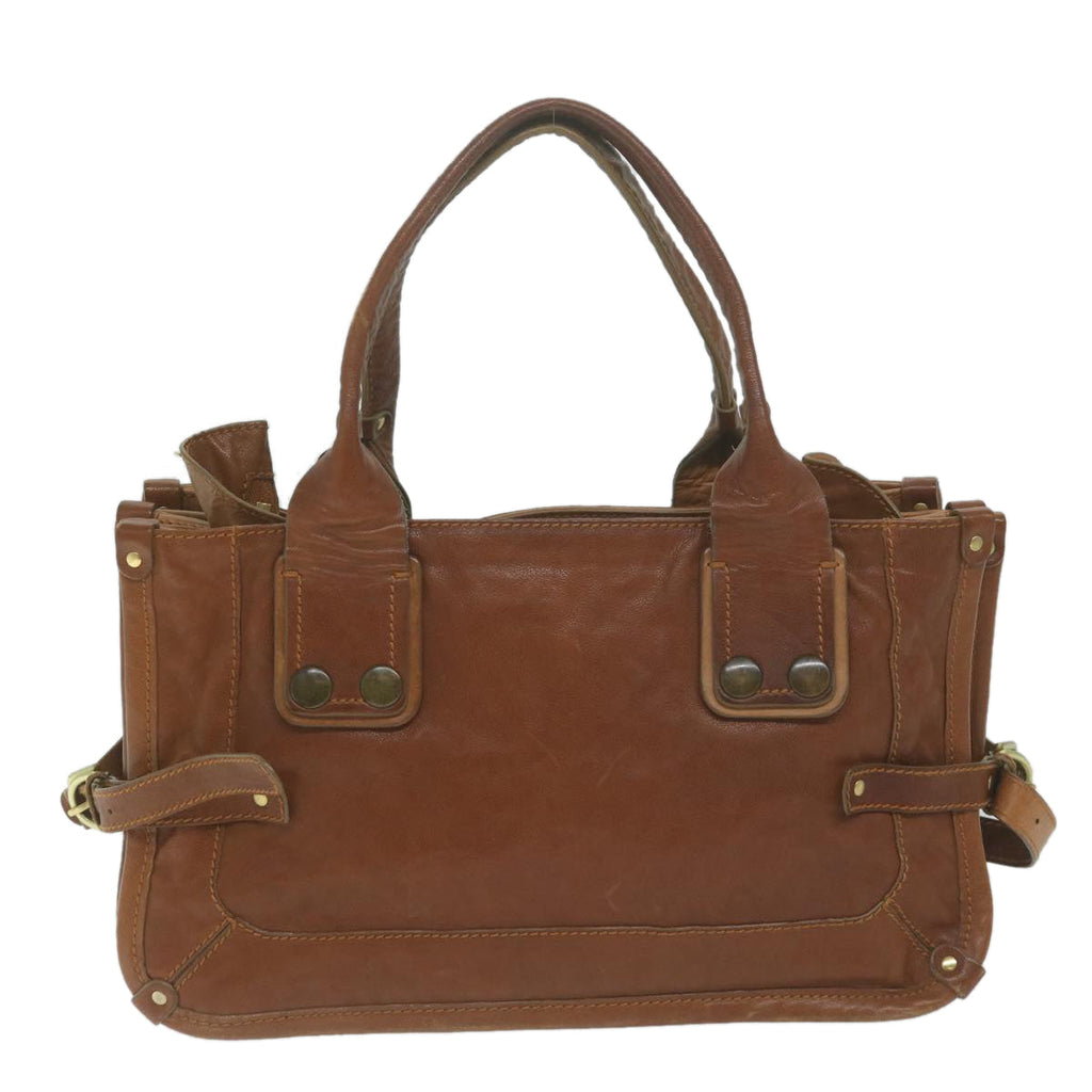 Chloe Shoulder Bag Leather Brown bs11722