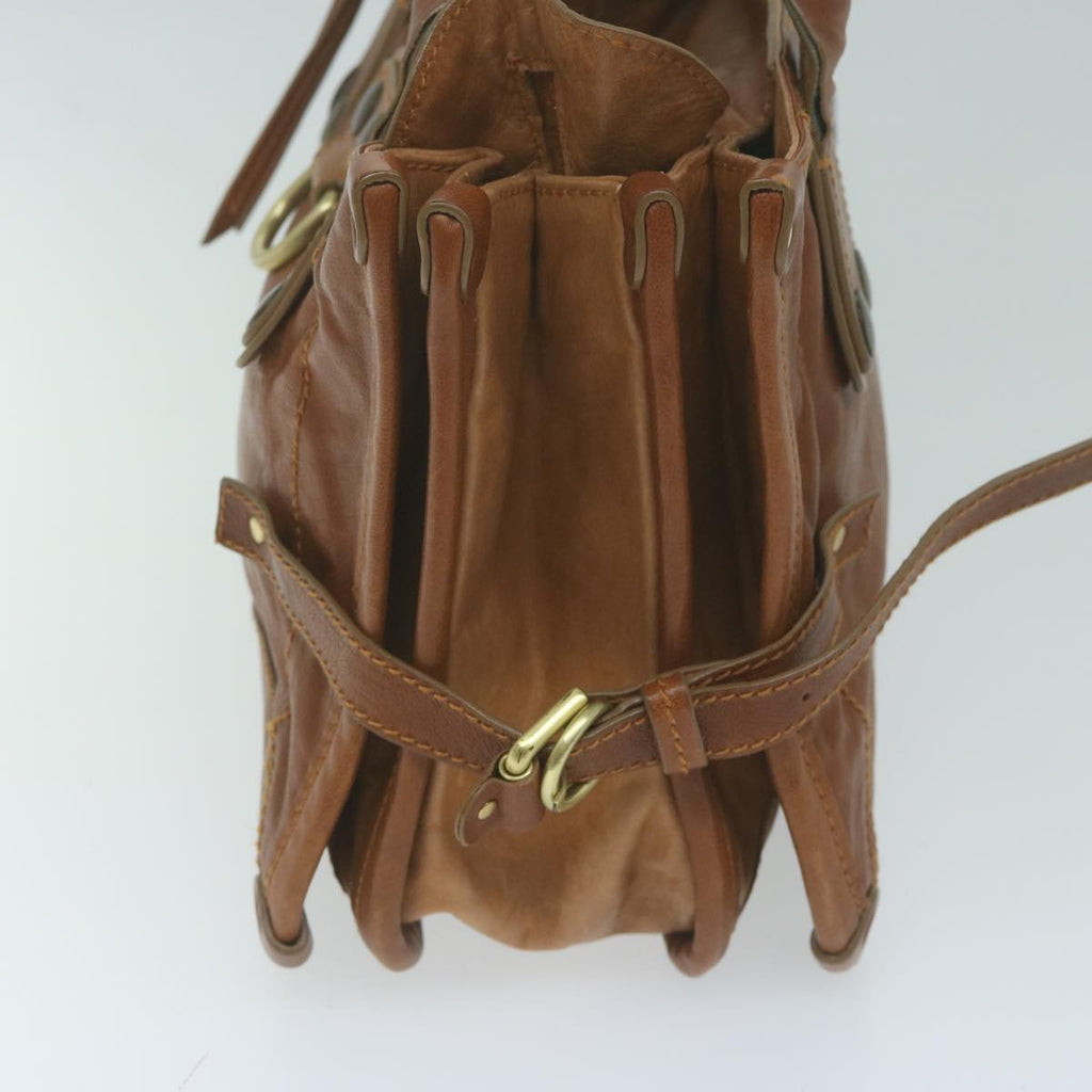 Chloe Shoulder Bag Leather Brown bs11722