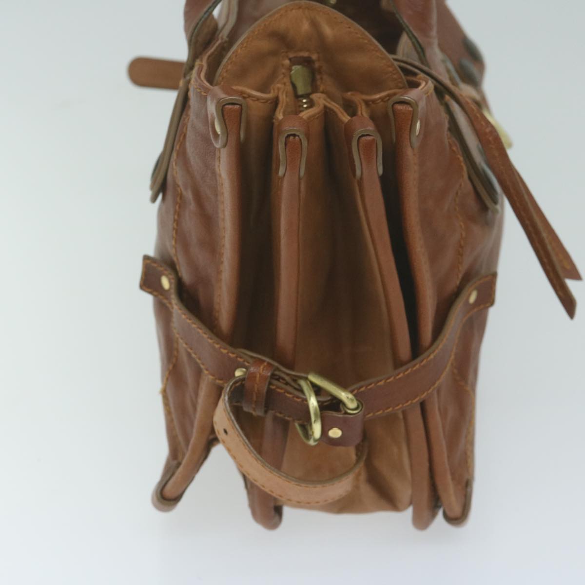 Chloe Shoulder Bag Leather Brown bs11722