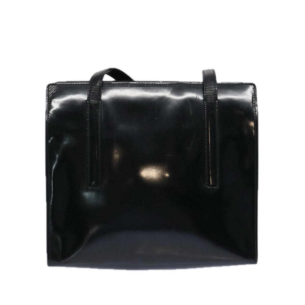 PRADA Shoulder Bag Leather Black  bs11725