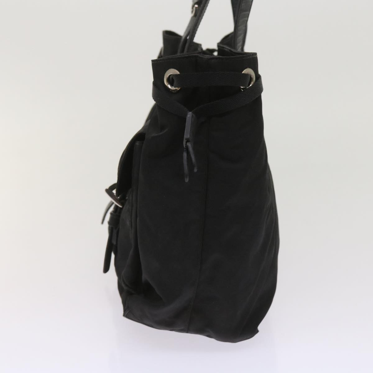 PRADA Tote Bag Nylon Black  bs11726