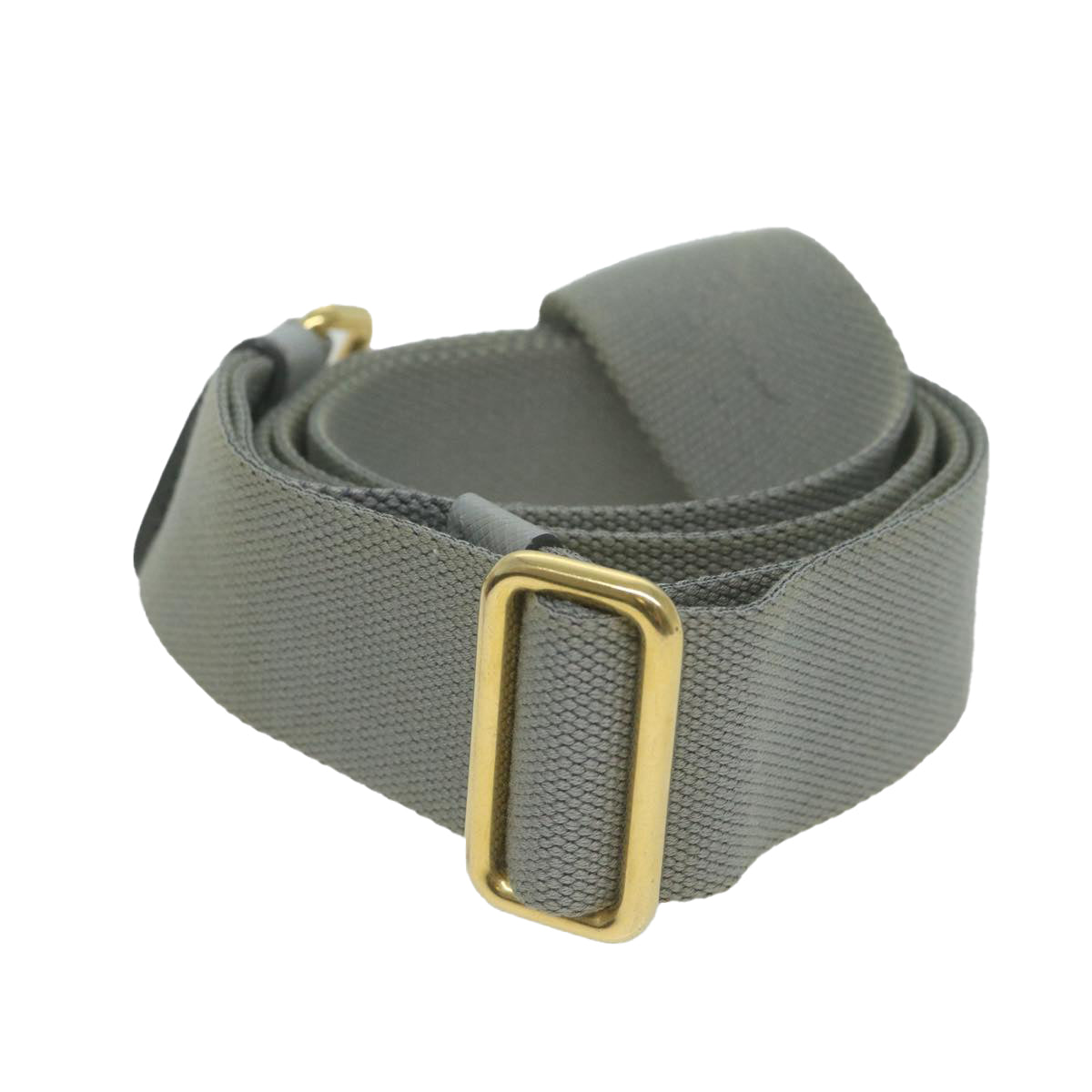 PRADA Adjustable Shoulder Strap Canvas 24.4""-42.9"" Gray  bs11768