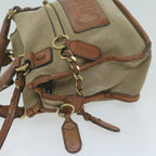 Chloe Harley Hand Bag Canvas Leather 2way Beige bs11776