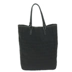 FENDI Zucchino Canvas Tote Bag Blackbs11778