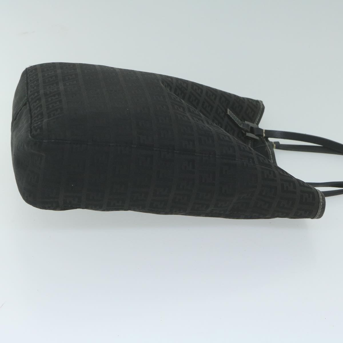 FENDI Zucchino Canvas Tote Bag Blackbs11778