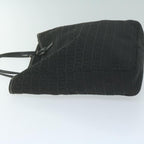 FENDI Zucchino Canvas Tote Bag Blackbs11778