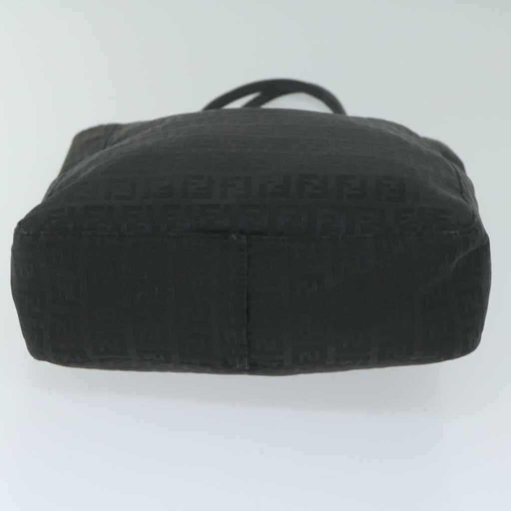FENDI Zucchino Canvas Tote Bag Blackbs11778