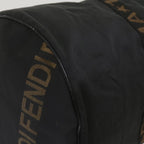 FENDI Boston Bag Canvas 2way Blackbs11779
