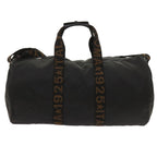 FENDI Boston Bag Canvas 2way Blackbs11779