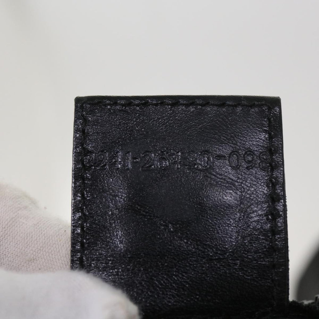 FENDI Boston Bag Canvas 2way Blackbs11779