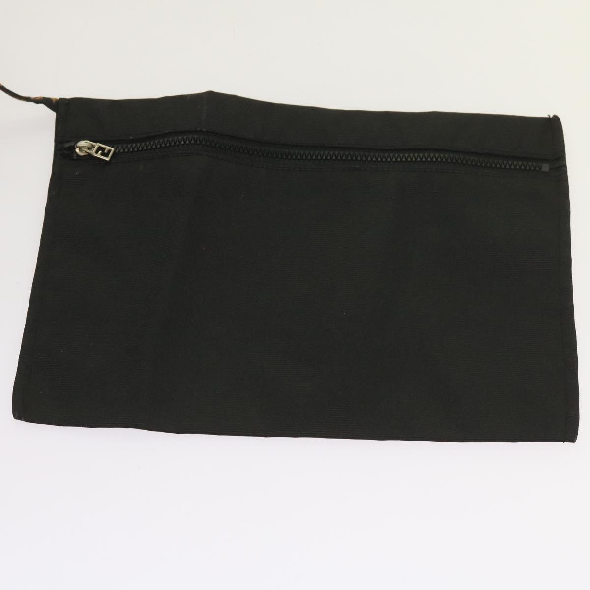 FENDI Boston Bag Canvas 2way Blackbs11779