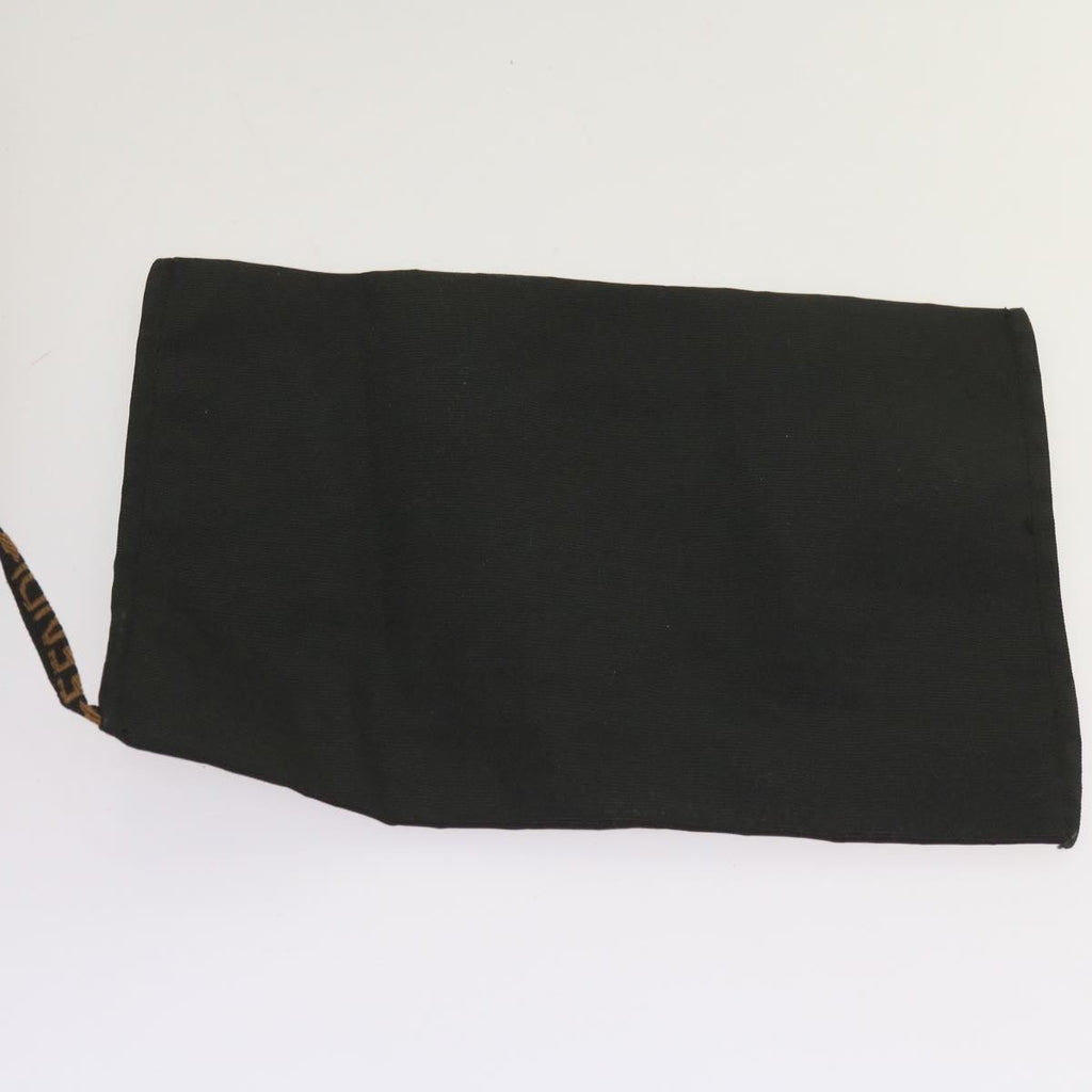 FENDI Boston Bag Canvas 2way Blackbs11779