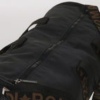 FENDI Boston Bag Canvas 2way Blackbs11779