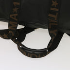 FENDI Boston Bag Canvas 2way Blackbs11779
