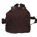 PRADA Backpack Nylon Wine Red  bs11789