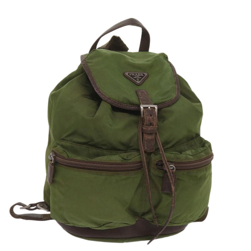 PRADA Backpack Nylon Khaki  bs11803