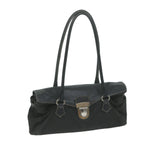 PRADA Shoulder Bag Nylon Leather Black  bs11810