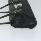 PRADA Shoulder Bag Nylon Leather Black  bs11810
