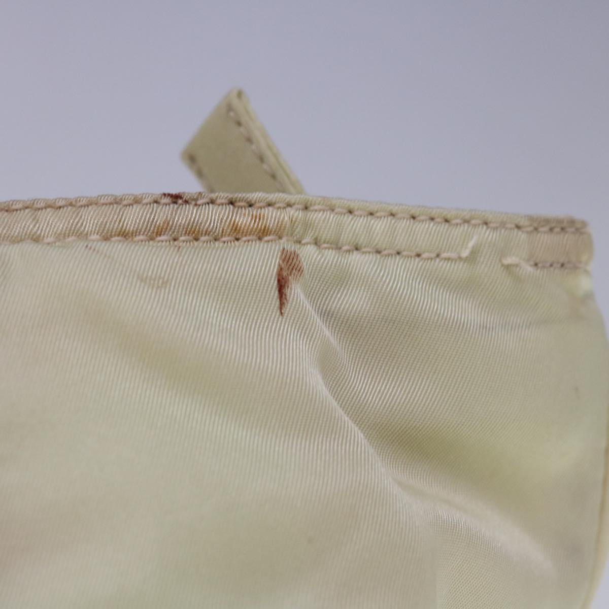 PRADA Hand Bag Nylon Beige  bs11811