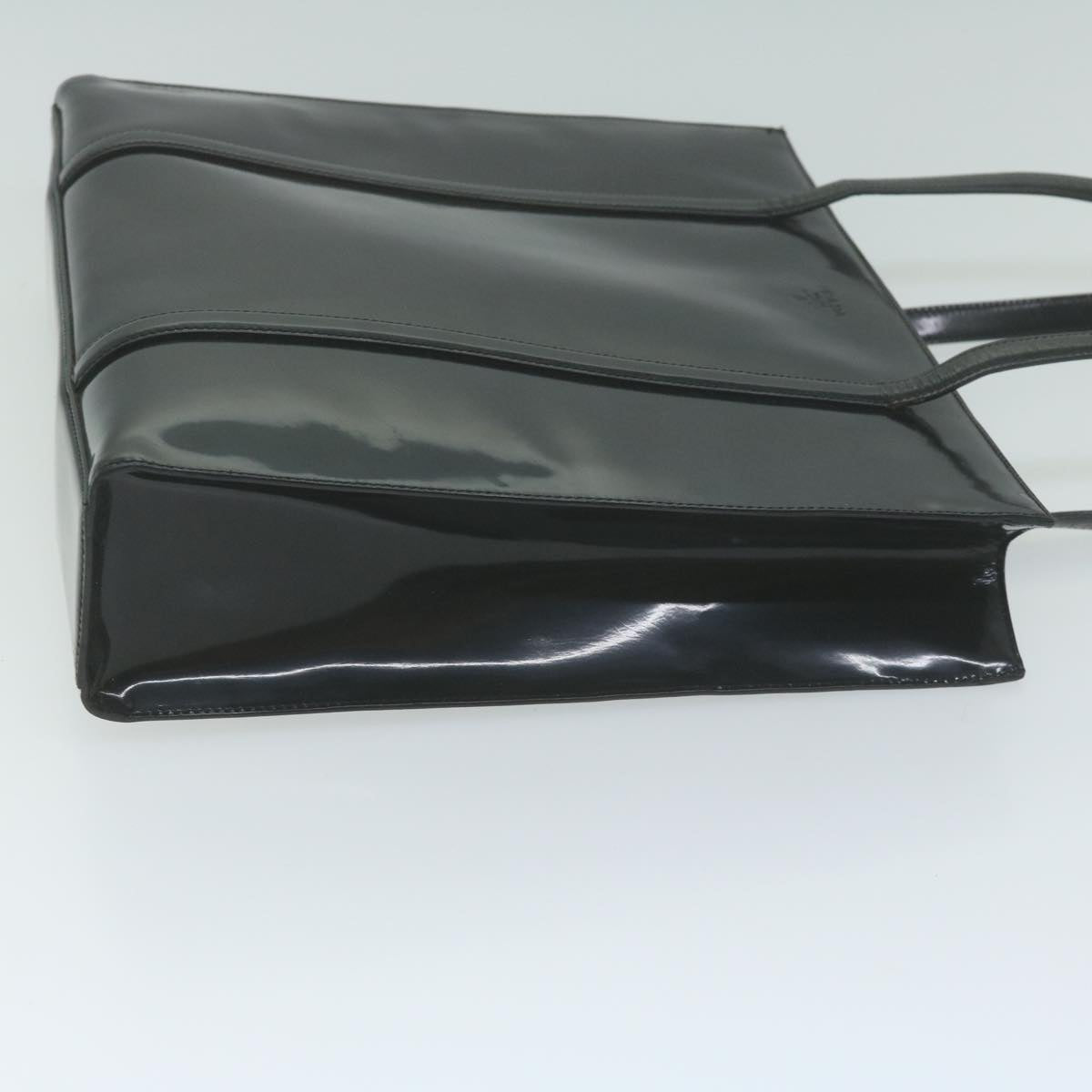 PRADA Shoulder Bag Patent leather Black  bs11846