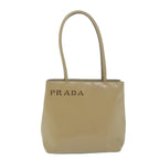 PRADA Shoulder Bag Leather Beige  bs11849