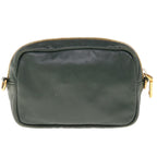 PRADA Shoulder Bag Leather Green  bs11850